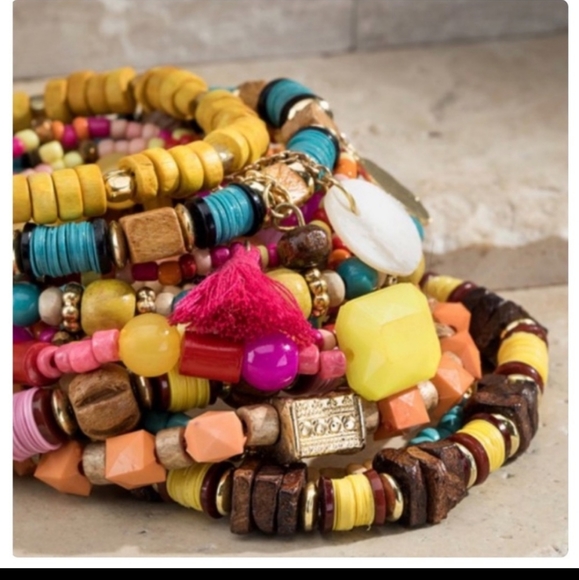 🥳🥳 Lined Stacked Bracelet - Picture 3 of 7